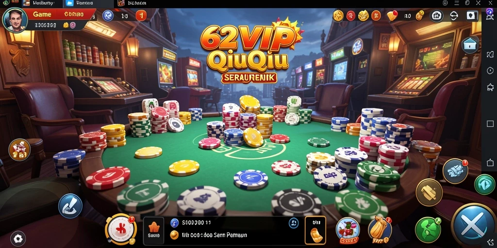 Tampilan gameplay QiuQiu yang seru dan menarik.