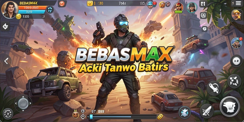 Screenshot utama menampilkan gameplay aksi yang mendebarkan.