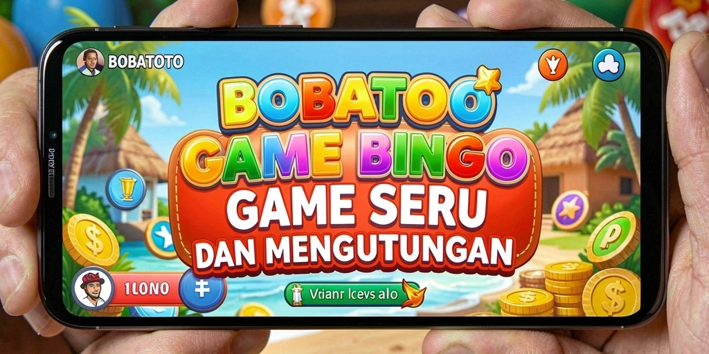 Tampilan utama BOBATOTO dengan gameplay Bingo yang seru.