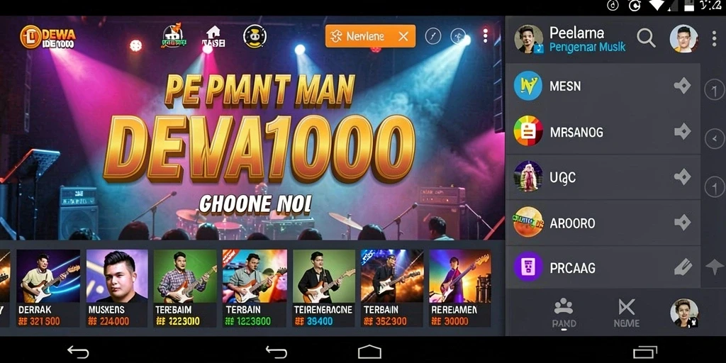 Tampilan gameplay DEWA1000 yang seru dan interaktif.