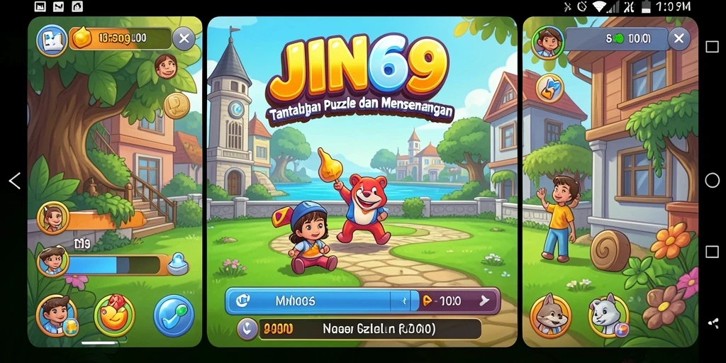 Tampilan gameplay JIN69 yang menantang di setiap level.