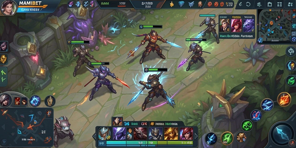 Tangkapan layar gameplay MAMIBET yang menampilkan aksi pertempuran seru.