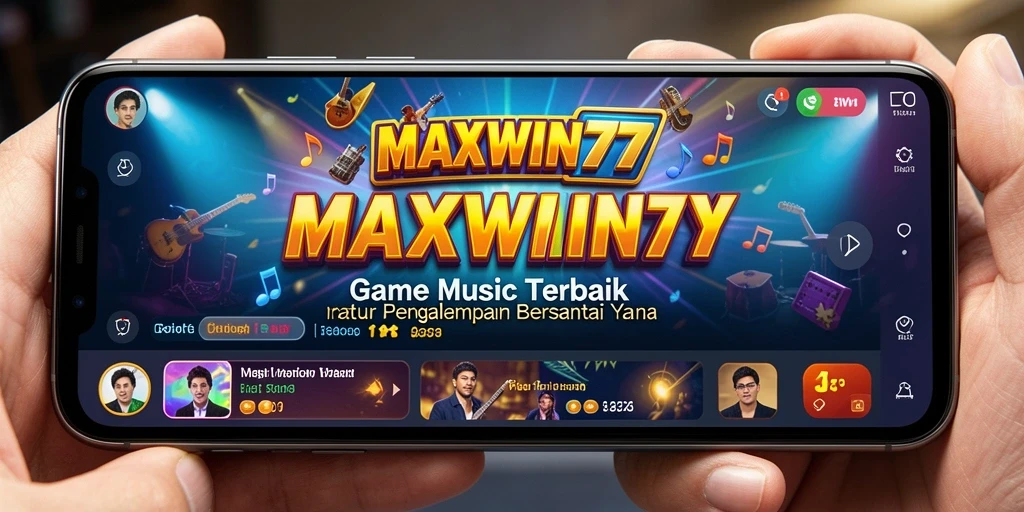 Tangkapan layar gameplay MAXWIN77 yang menampilkan interaksi musik yang dinamis.
