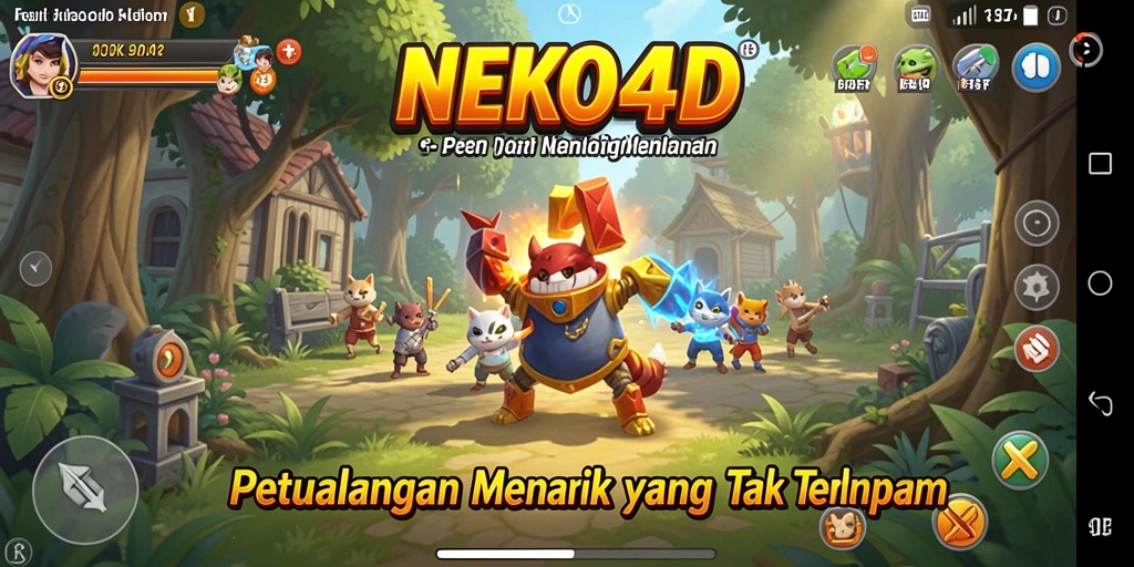 Tampilan gameplay menakjubkan dalam NEKO4D yang penuh petualangan.