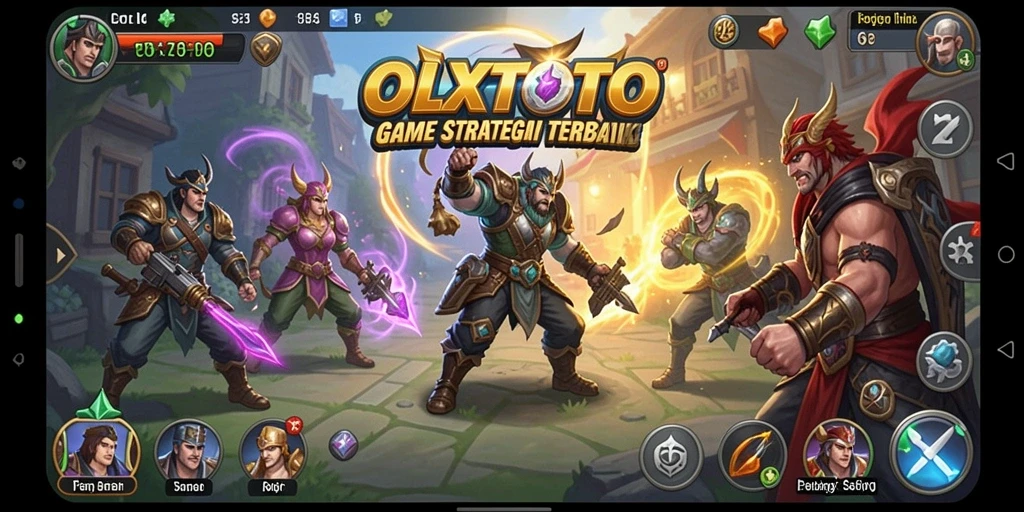 Tampilan gameplay OLXTOTO dengan aksi strategi yang seru.