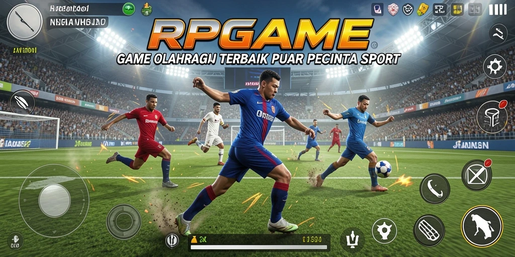 Tampilan gameplay RPGAME dengan aksi mendebarkan di lapangan.