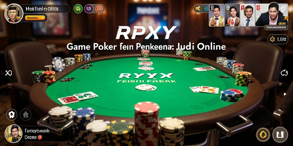 Tampilan gameplay permainan poker di RPYYY yang menarik.