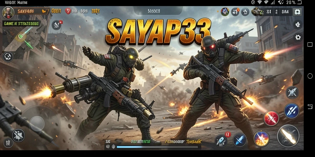 Tangkapan layar gameplay SAYAP33 yang menampilkan aksi pertempuran menarik.