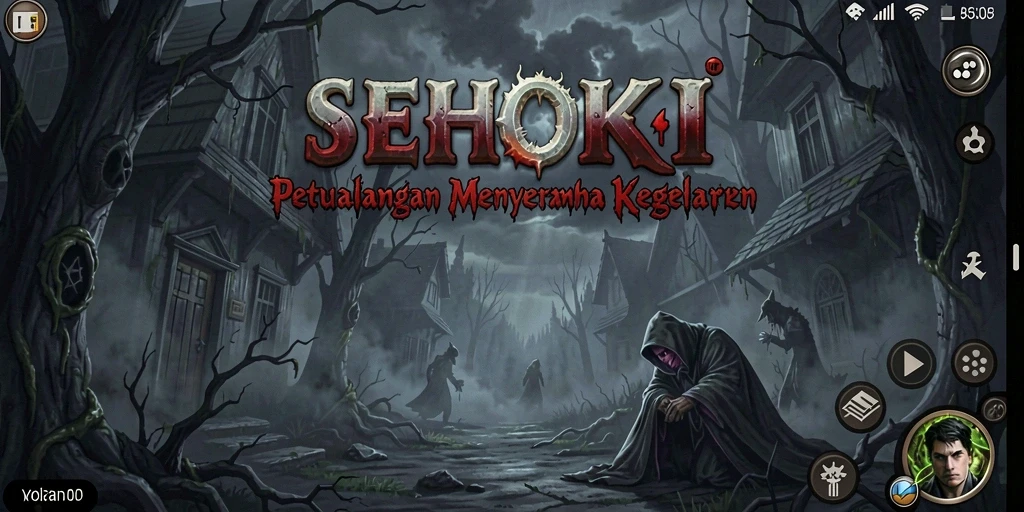 Gameplay menyeramkan dari SEHOKI yang menampilkan suasana gelap dan mencekam.