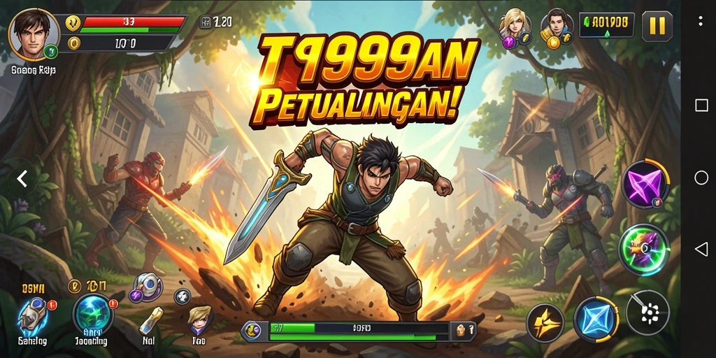 Tampilan gameplay seru T9999 dalam aksi penuh ketegangan.