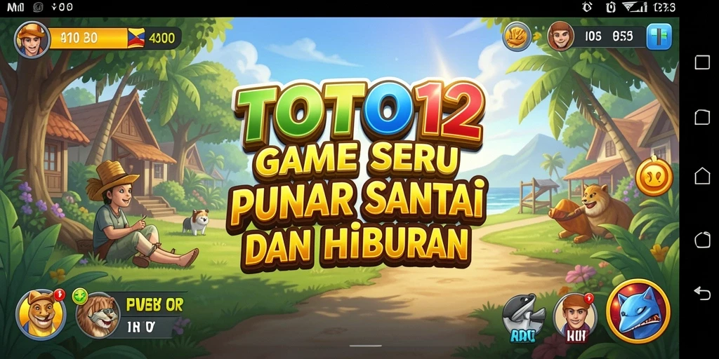 Screenshot utama TOTO12 menampilkan gameplay seru dan menantang.