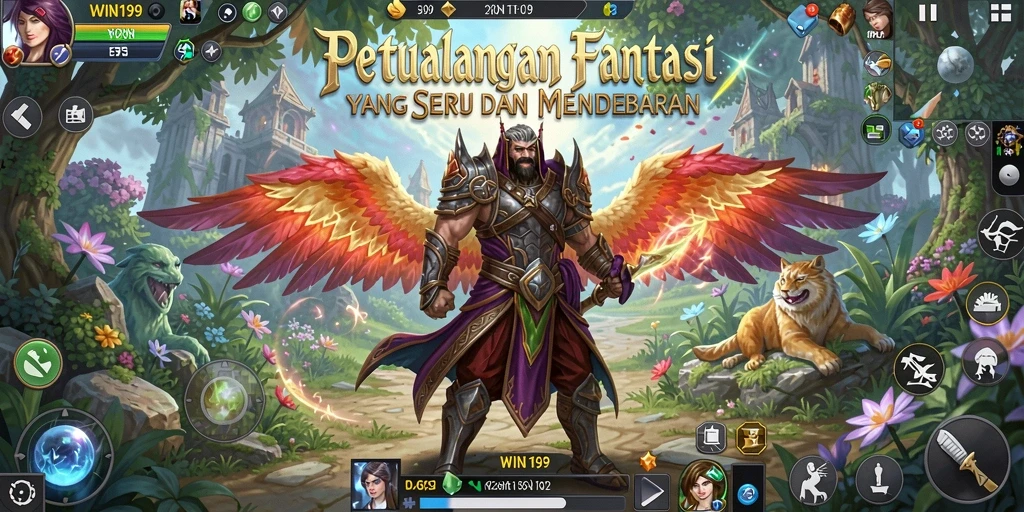 Gameplay menegangkan dalam dunia fantasi yang mendebarkan.