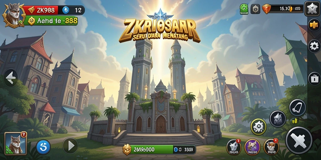 Gameplay seru ZK988 dengan grafis yang menawan di Tower Defense.